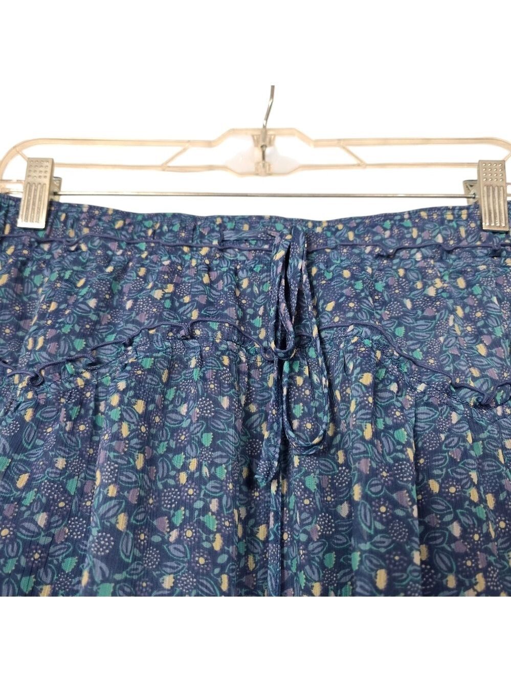 American Eagle Outfitters Blue Floral Mini Skirt L - Picture 2 of 6